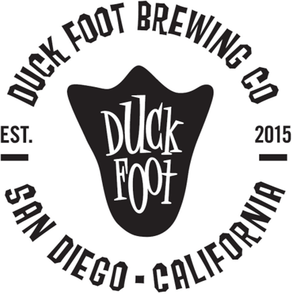 Duck Foot Brewing Company est. 2015 San Diego-California logo